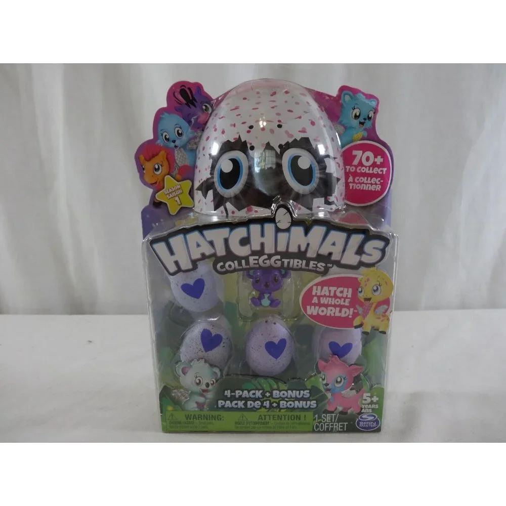 The New‎ Hatchimals Colleggtibles Mini 4 Pack Bonus Hatchimal Season 1